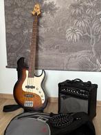 Basgitaar Gregg Bennett - complete set voor beginners!, Muziek en Instrumenten, Snaarinstrumenten | Gitaren | Bas, Ophalen, Gebruikt