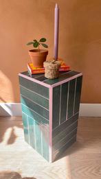 Tegeltafel handgemaakt, zuil, bijzettafel, Ophalen of Verzenden, Nieuw