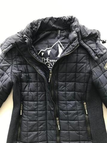 Stoere:Superdry Tussen jas - donkerblauw - XL mooie pasvorm  beschikbaar voor biedingen