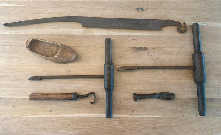 Oude Klompenmakers Gereedschap Set, Antiek en Kunst, Antiek | Gereedschap en Instrumenten, Ophalen of Verzenden