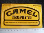 sticker camel trophy 1983 slapen muskietennet dan hemelbed, Verzamelen, Stickers, Ophalen of Verzenden, Merk, Zo goed als nieuw