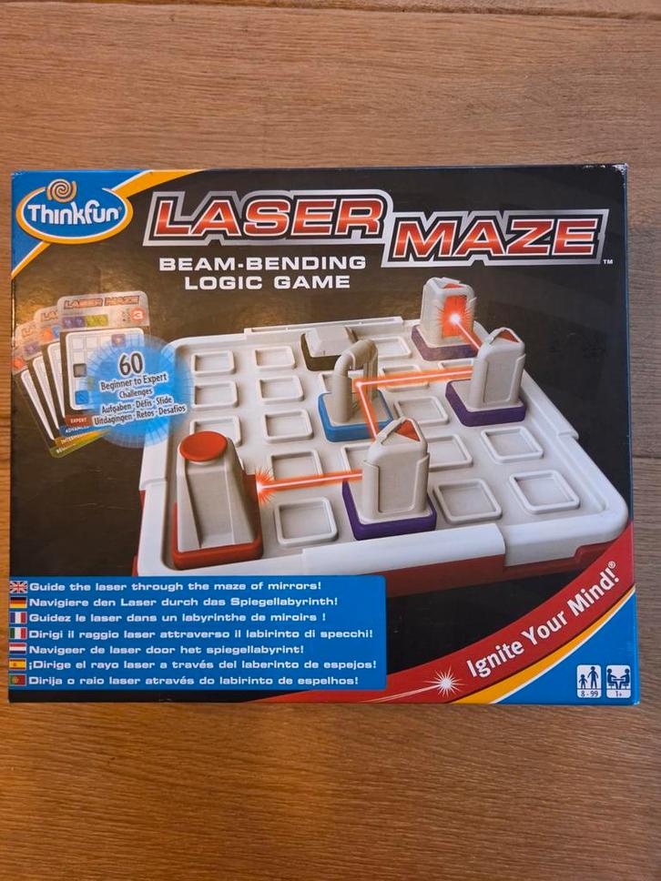 Laser Maze Denkspel, Hobby en Vrije tijd, Gezelschapsspellen | Overige, Zo goed als nieuw, Een of twee spelers, Ophalen