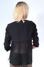 NIKKIE Trendy Zwart Truitje Doorschijnend Rugpand XS 34, Zwart, Ophalen of Verzenden, Zo goed als nieuw, Nikkie