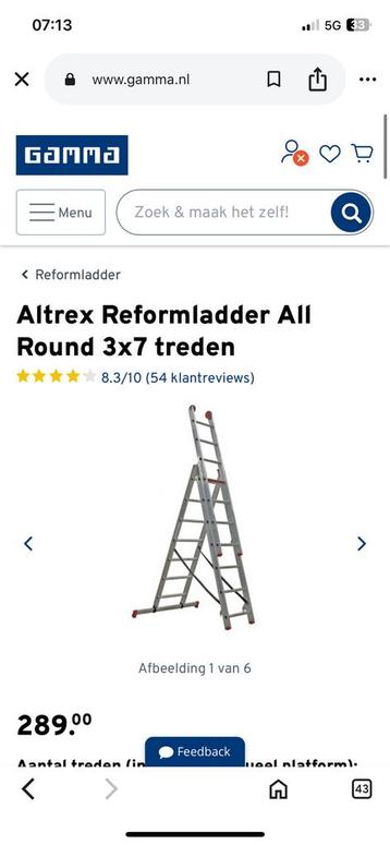Altrex ladder 3x7  beschikbaar voor biedingen