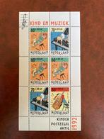 Kinderpostzegels 1992 kind en muziek, Postzegels en Munten, Ophalen of Verzenden, Na 1940, Postfris