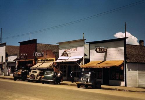 Cascade, Idaho - 1941 - fotoprint, Verzamelen, Foto's en Prenten, Nieuw, Foto, Buitenland, 1940 tot 1960, Verzenden