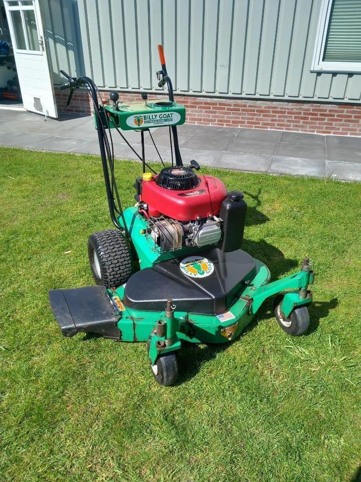 Billy Goat Walk Behind Zijlosser Ruwterreinmaaier 13pk B&S !, Tuin en Terras, Grasmaaiers, Gebruikt, Benzine-grasmaaier, 50 cm of meer