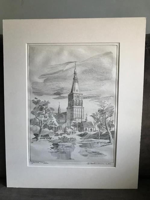 Vintage Meesterprent Gravure P.Holman., Antiek en Kunst, Kunst | Etsen en Gravures, Ophalen of Verzenden