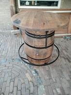 Unieke bartafel van wijnvat regenton statafel mancave, Ophalen, Gebruikt