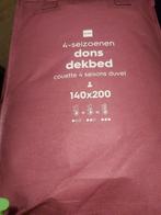 HEMA 4-seizoenen dons dekbed 140x200, Eenpersoons, Wit, Nieuw, Ophalen of Verzenden