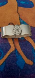 Oude servetring verzilverd Schoorl, Antiek en Kunst, Antiek | Overige Antiek, Ophalen of Verzenden