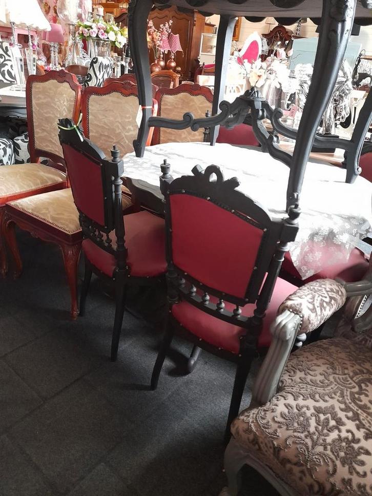Mooie kleine eethoek, Antiek en Kunst, Antiek | Meubels | Stoelen en Banken, Ophalen of Verzenden