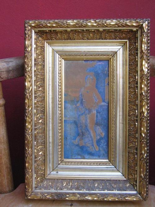 Zwaar vergulde houten lijst, gestoken, diepliggend opbouw, Antiek en Kunst, Kunst | Schilderijen | Klassiek, Verzenden