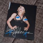 ECHTE HANDTEKENING VAN MADONNA, Verzamelen, Muziek, Artiesten en Beroemdheden, Verzenden, Zo goed als nieuw, Foto of Kaart, Gesigneerd