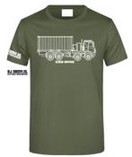 Defensie legershirt met de Scania Gryphus 8x8, Ophalen of Verzenden, Landmacht, Nederland, Kleding of Schoenen