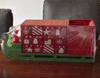 Houten Adventskalender arreslee en kerstman plek kerstboom, Diversen, Kerst, Ophalen of Verzenden, Nieuw
