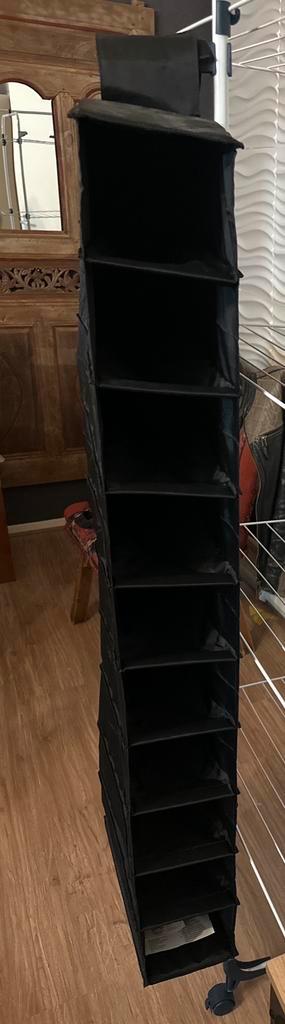 Hangkast organizer – 10 vakken – zwart – 1153415 cm beschikbaar voor biedingen