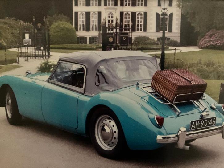 schitterende MG  A  cabrio 1500 bouwjaar 1958    apk vrij, Auto's, MG, Particulier, A, Lederen bekleding, Open dak, Benzine, Cabriolet