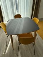 Eettafel met 4 stoelen, Ophalen of Verzenden, Rechthoekig, 50 tot 100 cm