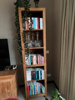 Mooie massief teakhouten hoge kast, Ophalen, Met plank(en), 200 cm of meer, Teakhout