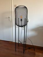 Lucide Vloerlamp Mesh zwart lampion vtwonen, Ophalen, 100 tot 150 cm, Zo goed als nieuw, Metaal
