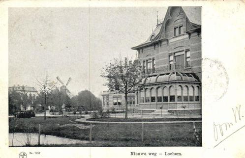 Nieuwe weg - Lochem. - molen - 1908 gelopen, Verzamelen, Ansichtkaarten | Nederland, Gelopen, Gelderland, Voor 1920, Verzenden
