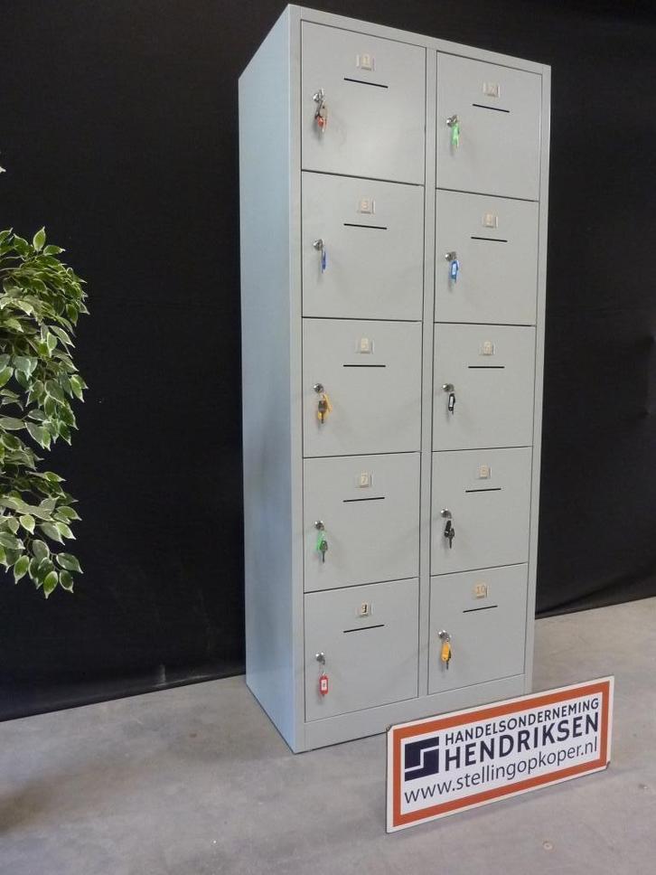 Nette kluisjeskast / lockerkast / kluisjes kast 10-vaks ZGAN, Huis en Inrichting, Brandblussers en Brandkasten, Gebruikt, Ophalen of Verzenden