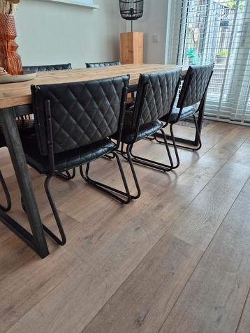 Eetkamerstoelen 6x Trendhopper 