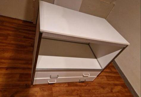 Kewlox kast met 2 lades en bergvak, Huis en Inrichting, Kasten | Ladekasten, Gebruikt, Minder dan 100 cm, 100 tot 150 cm, 50 tot 75 cm