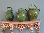 Antieke Groene Confit Kruik, Ophalen of Verzenden