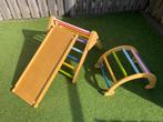 BanaSuper Houten Klimrek met glijbaan, Ophalen, Zo goed als nieuw, Glijbaan