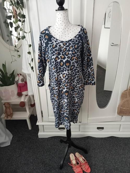 Poools " Jurk maat 42/44 ", Kleding | Dames, Jurken, Zo goed als nieuw, Maat 42/44 (L), Overige kleuren, Onder de knie, Ophalen of Verzenden