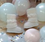 Gebreide babyslofjes wit, Kinderen en Baby's, Babymode-accessoires, Ophalen of Verzenden, Nieuw