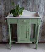 Vintage, brocante oud kastje, groen, Huis en Inrichting, Kasten | Overige, Ophalen, Zo goed als nieuw