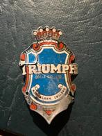 BALHOOFDPLAATJE TRIUMPH CYCLE CO LTD NOTTINGHAM ENGLAND, Verzenden, Overige typen