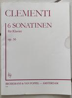 Piano - Clementi 6 sonatinen für klavier op.36, Muziek en Instrumenten, Bladmuziek, Gebruikt, Piano, Ophalen of Verzenden, Klassiek