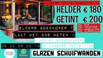 Glazen schuifwanden - Getint - Helder - levering & momtage !, Tuin en Terras, Overkappingen, Nieuw, Ophalen of Verzenden