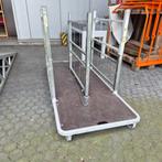 degelijke platenrek op metalen frame 200x80 transportwagen, Doe-het-zelf en Verbouw, 100 liter of meer, Ophalen, Gebruikt, Transportkar
