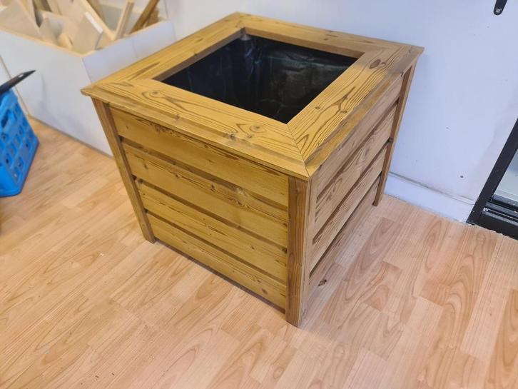 Maatwerk plantenbak, Tuin en Terras, Bloembakken en Plantenbakken, Nieuw, Hout, Binnen, Balkon, Tuin, 30 tot 60 cm, Minder dan 60 cm