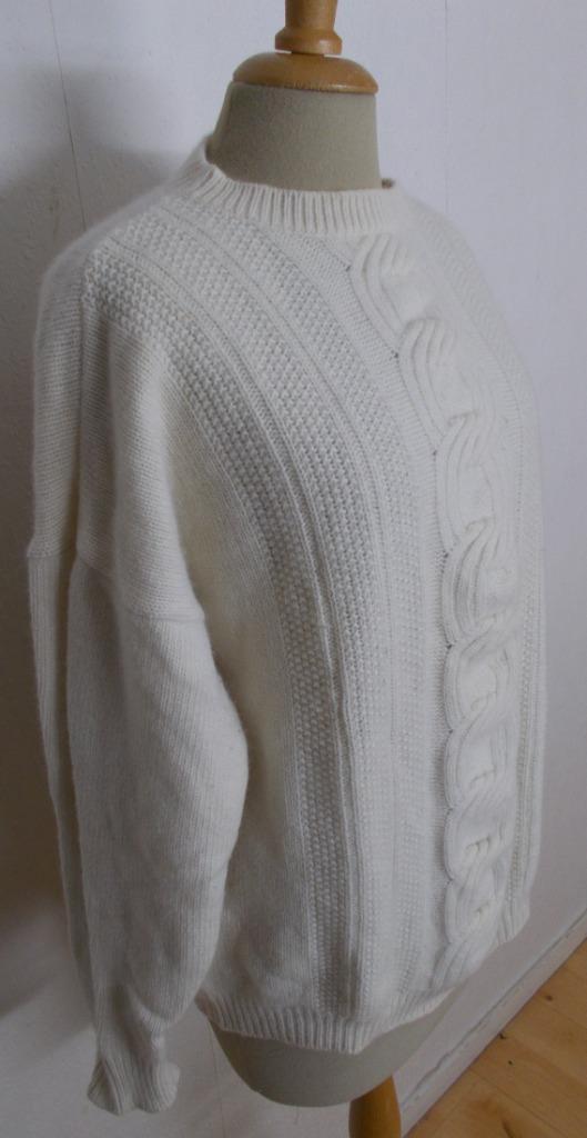 Beige kabel zachte angora/wollen trui! XL, Kleding | Dames, Truien en Vesten, Zo goed als nieuw, Maat 46/48 (XL) of groter, Beige
