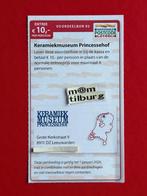 Voordeelbon 93 Keramiekmuseum Princessehof entree €10,- p.p., Drie personen of meer, Kortingskaart