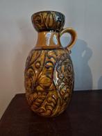 Vintage vaas W.germany- okergeel, Huis en Inrichting, Woonaccessoires | Vazen, Geel, Aardewerk of Porselein, Ophalen of Verzenden