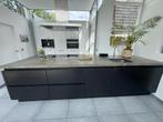 Modern kookeiland met Miele inductie & Novy afzuigkap, Huis en Inrichting, Keuken | Complete keukens, Ophalen, Gebruikt, Zwart