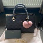 Liu-jo handtas Nero double zip., Sieraden, Tassen en Uiterlijk, Tassen | Damestassen, Ophalen of Verzenden, Zo goed als nieuw