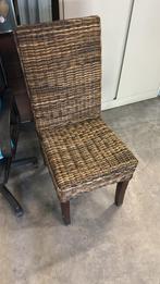 6x Rieten stoelen ( Gebruikt ), Huis en Inrichting, Stoelen, Ophalen, Bruin, Zo goed als nieuw, Vier
