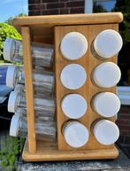 Houten Kruidencarrousel met Potjes, Huis en Inrichting, Keuken | Keukenbenodigdheden, Ophalen of Verzenden, Gebruikt