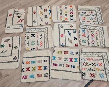 Nieuwe Marokkaanse handgemaakte kussenhoesjes crème  beschikbaar voor biedingen