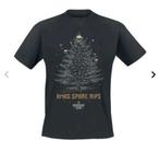 Nieuw kerst M t-shirt met rips en doodshoofden!, Ophalen of Verzenden, Nieuw, Maat 48/50 (M), Zwart