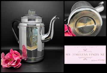 Vintage percolator koffiepot - D7 beschikbaar voor biedingen