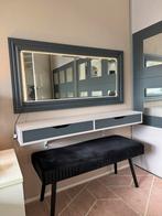 Complete Kap / Make-up Tafel - Incl Bankje / Spiegel - IKEA, Ophalen, Zo goed als nieuw, 50 tot 100 cm, Minder dan 100 cm